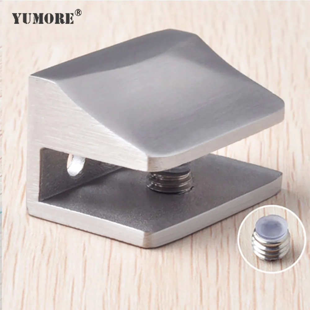 YUMORE стеклянная полка-держатель стеклянные зажимы полки Поддержка кронштейн 304