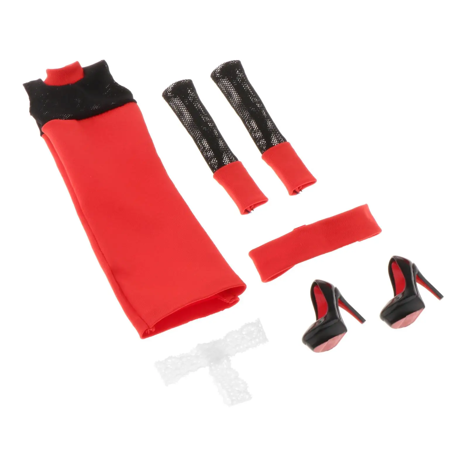 

1/6 Scale Female Dress Clothes High-heeled Shoes Fit for 12" Figure