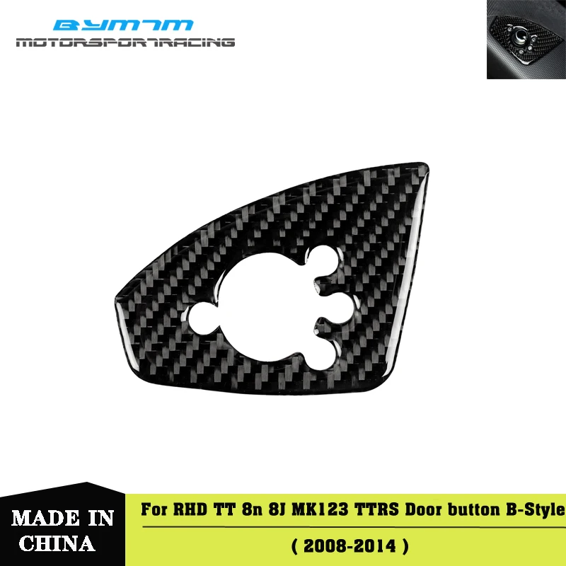 RHD B Style настоящий стикер на кнопку двери из углеродного волокна автомобильные