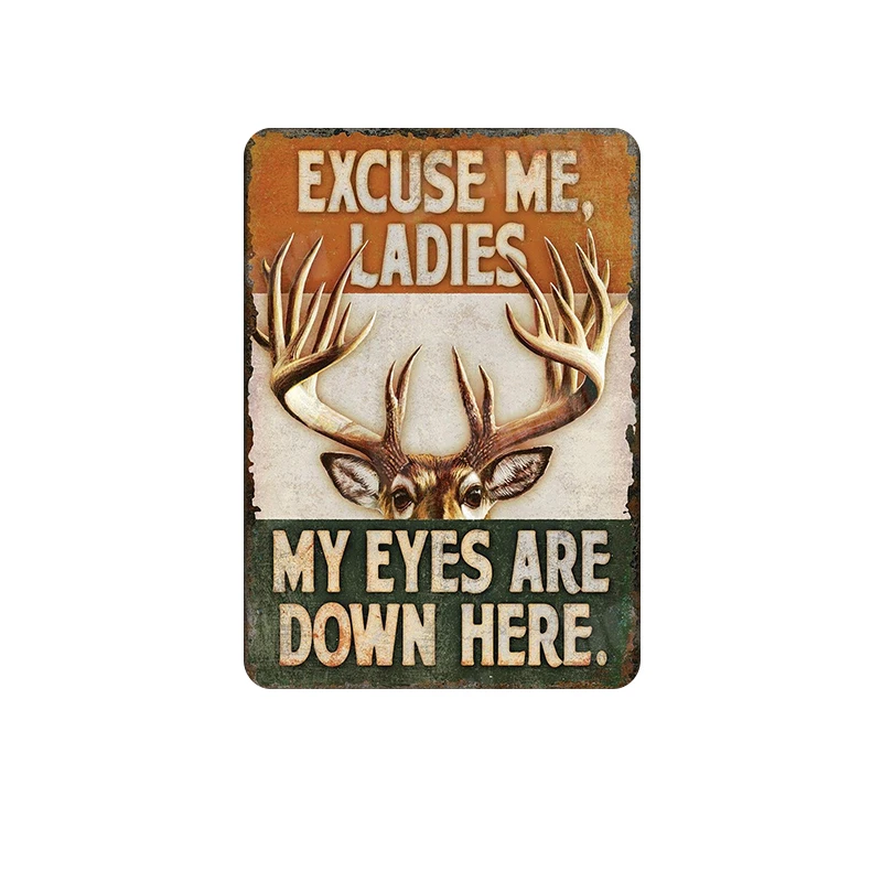 Предупреждение гений на работе металлическая жестяная вывеска животное