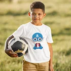 Детская футболка Harajuku Мультфильм Q Версия одежда супергероя креативная милая детская футболка Капитан Америка Одежда для мальчиков и девочек