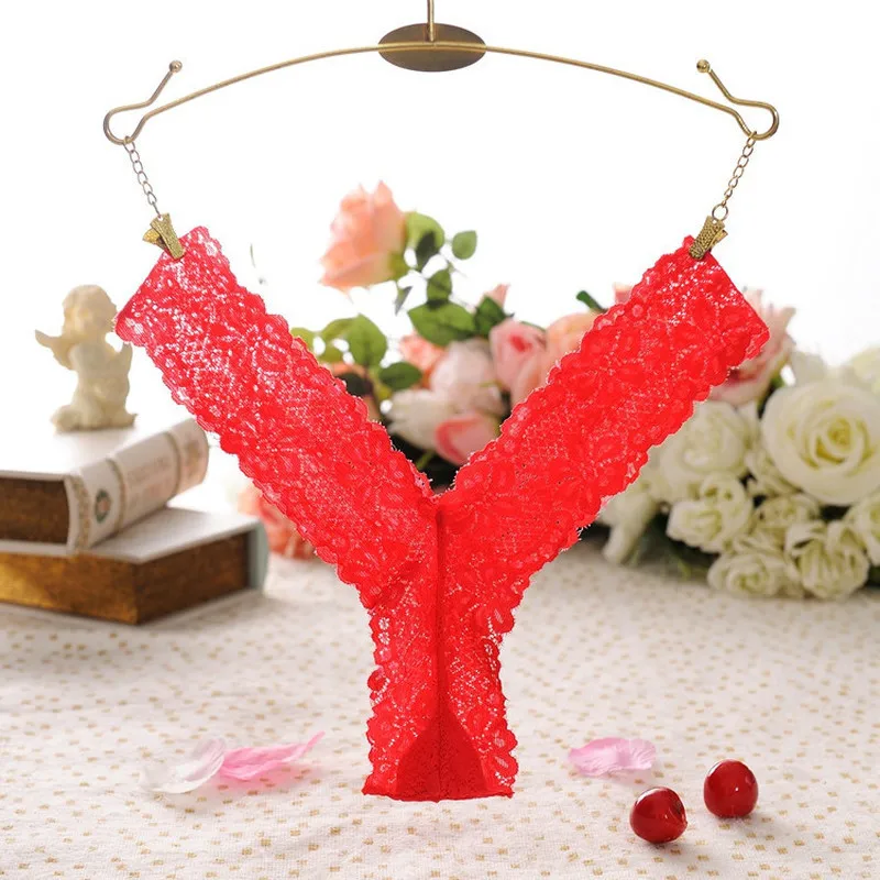 Женские кружевные трусики танга прозрачные стринги с низкой посадкой