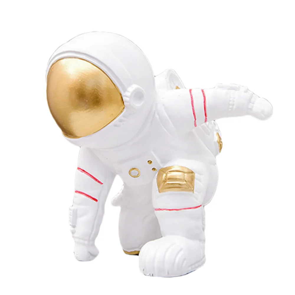 

Astronaut Ornaments Home Furnishings Statue Spaceman Desk Flat Back Decor Resin Living Room Cosmonaut Model Miniature Figurine