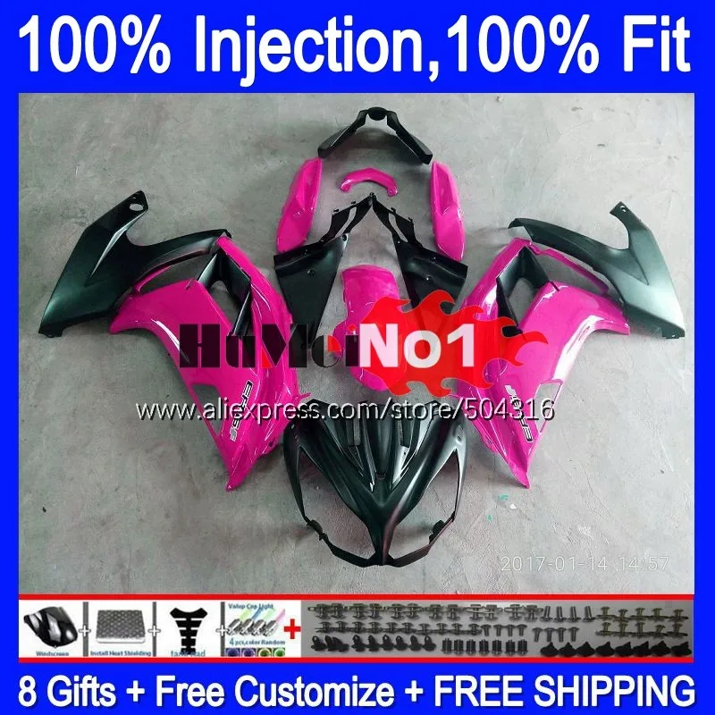 

Injection For KAWASAKI NINJA 650R ER-6F ER6F 12 13 14 15 16 114MC.12 ER6 F ER 6F 2012 2013 2014 2015 2016 Fairing pink glossy
