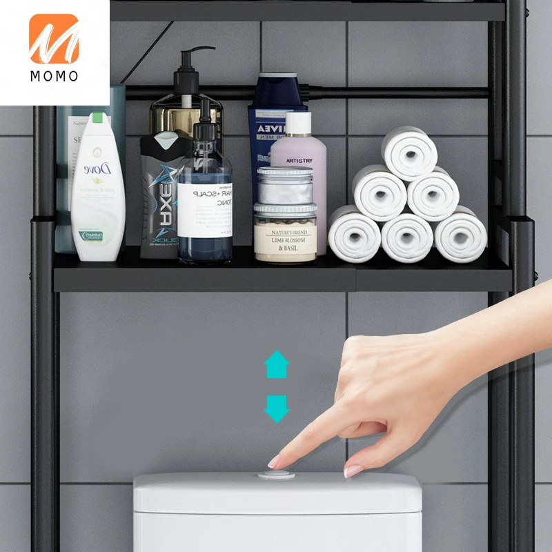 

Toilet Shelf Floor Toilet Roller Top Storage Balcony Wash Wardrobe Bathroom Washing Machine Storage Rack