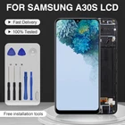 Оригинальный дисплей Catteny 6,4 дюйма A30S для Samsung Galaxy A307, ЖК-дисплей с сенсорным экраном, дигитайзер A307DS A307FN в сборе с рамкой
