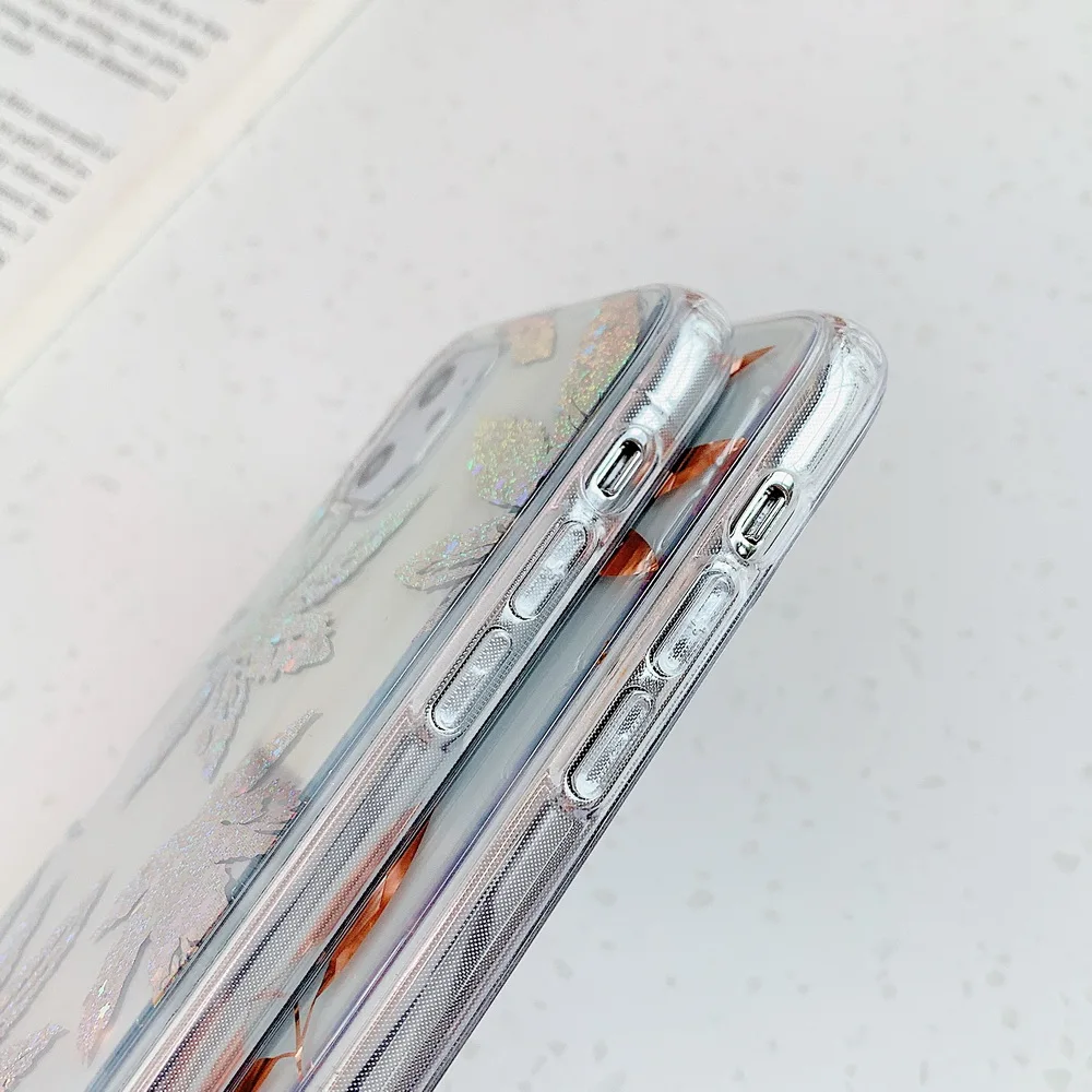 Netarlier Новый IMD чехол для iPhone11 Pro Max 8 7 Plus X XR XsMax Гальванизированный розовый Золотой