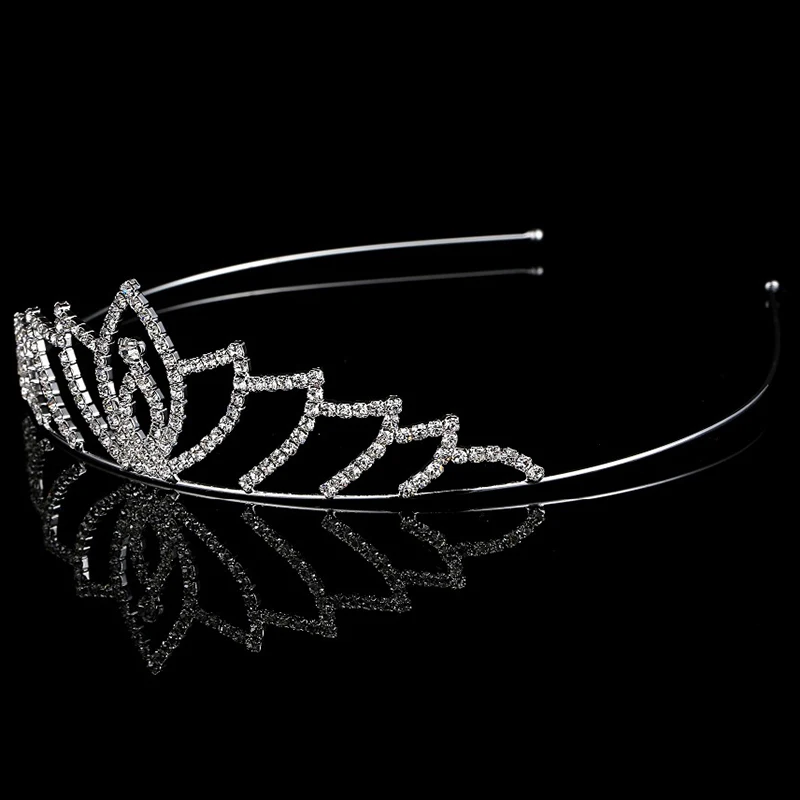 Хрустальные тиары со стразами модное цинковое покрытие из серебряного сплава