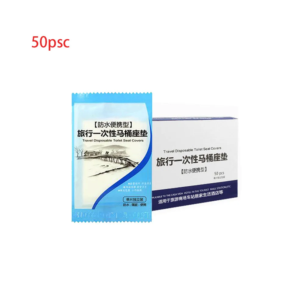 

Disposable Toilet Seat Cover Cushion Anti-Bacterial Healthy Mat Waterproof Public Toilet Paper Pad Bathroom Accessories