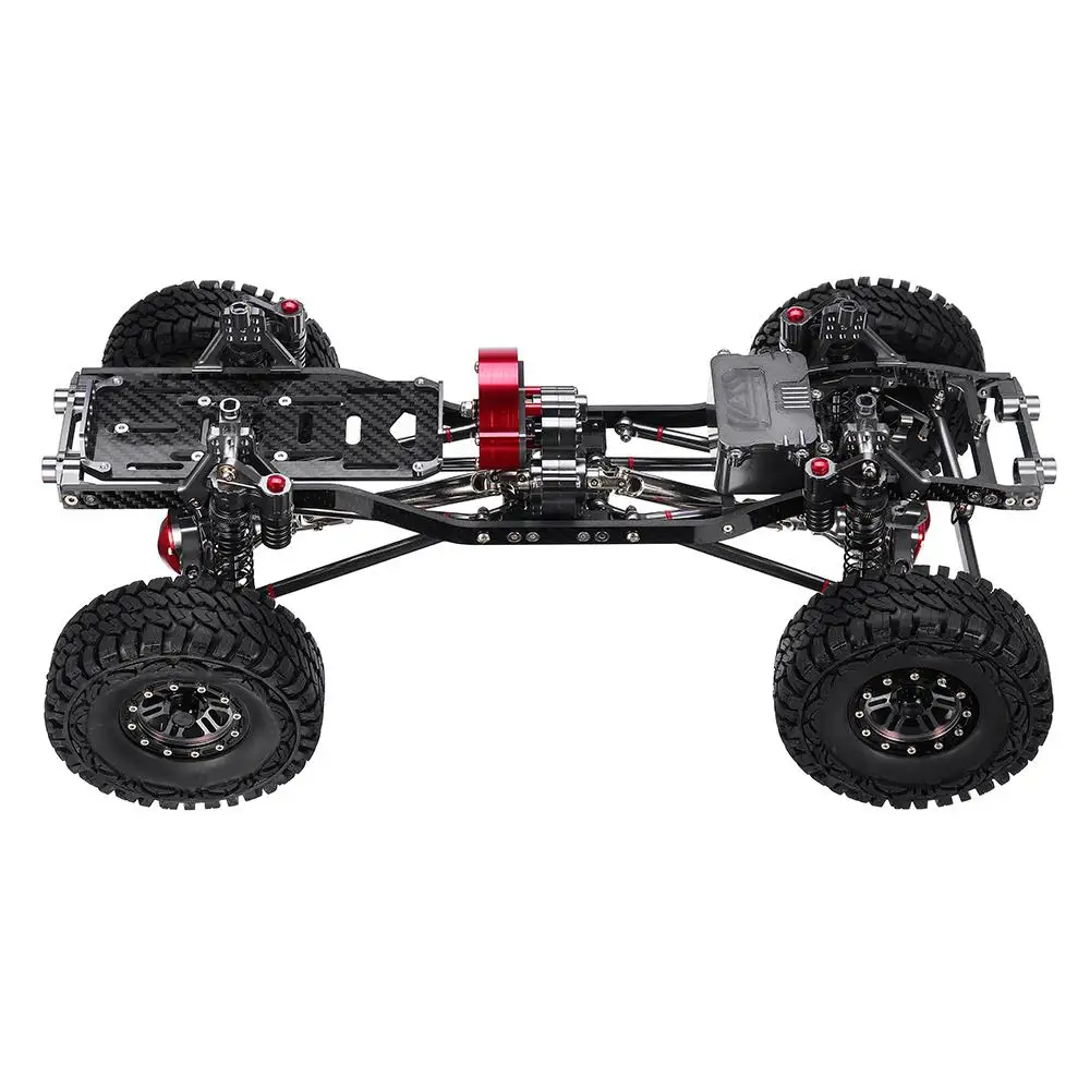 CNC Алюминиевый металлический карбоновый каркас для 1/10 гусеничный осевой SCX10 Rc шасси автомобиля 313 мм Колесная база