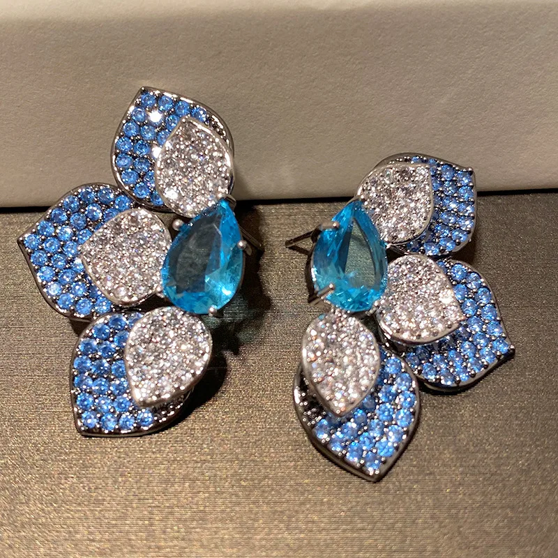 Женские серьги гвоздики с фианитами|Серьги-гвоздики| |