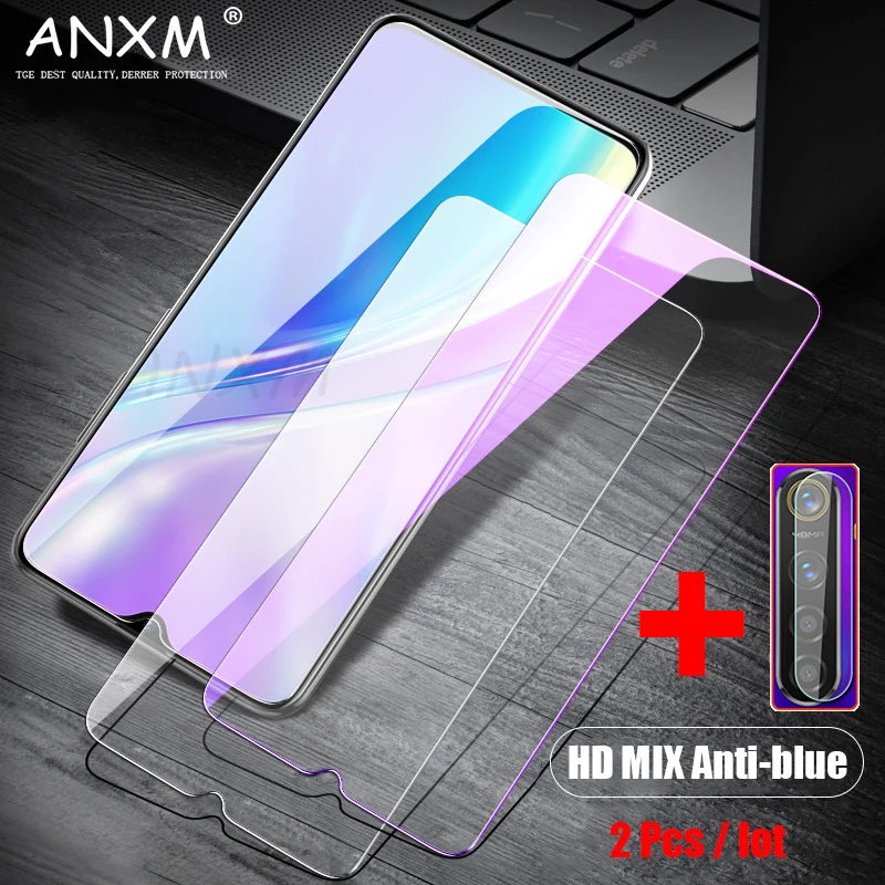Полностью закаленное стекло для OPPO Realme 5i 6 X2 5 Pro XT защита экрана Anti Blu Ray защитная