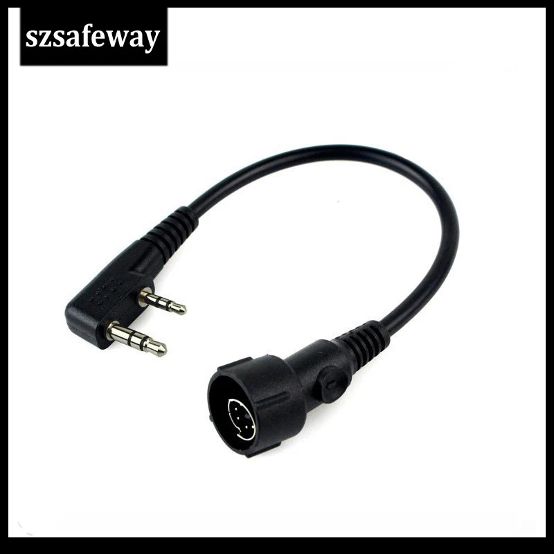 Кабель для военной тактической гарнитуры Kenwood и Baofeng UV 5R xun|headset for kenwood|baofeng uv-5r