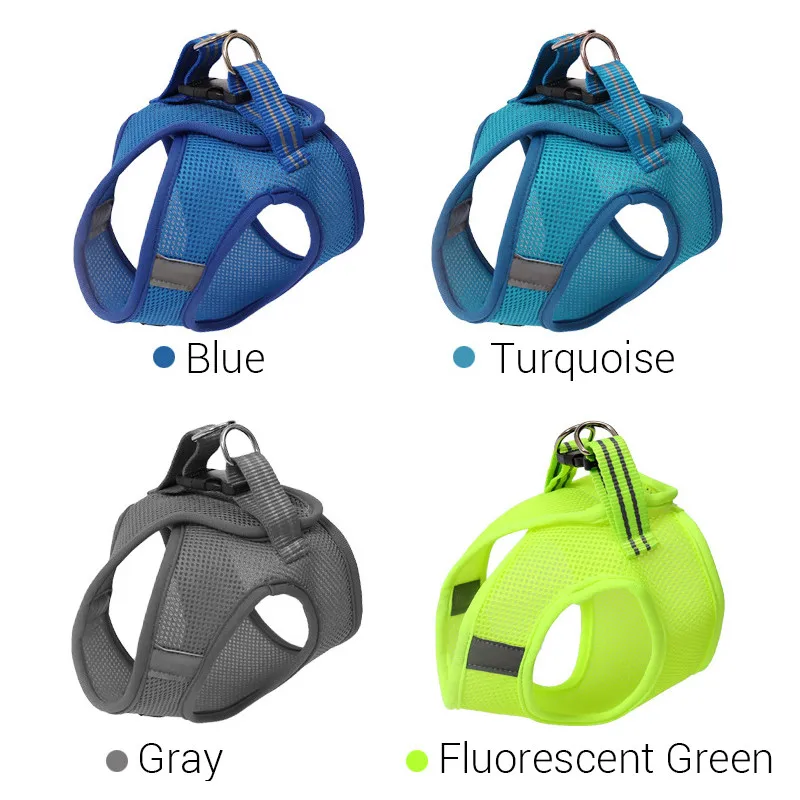 Шлейка и поводок для кошек Воздухопроницаемая сетчатая шлейка прогулок с