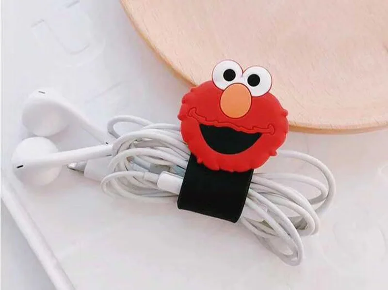Новое поступление 1 шт. качественный силиконовый держатель для кабеля мультяшный