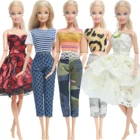 5 шт.компл. модная Смешанная Одежда для кукол, повседневная Вечерние, вечернее платье, платье, юбка принцессы, аксессуары, Одежда для куклы Барби, игрушки сделай сам
