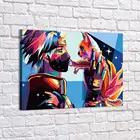 Картина Наруто - Какаси И Кот красочная Картина на холсте, современный домашний декор комнаты