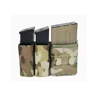 tactical mag ammo pouch bags triple magazine pouch multicam vest molle mag airsoft 5 56 12 side hunting accessories