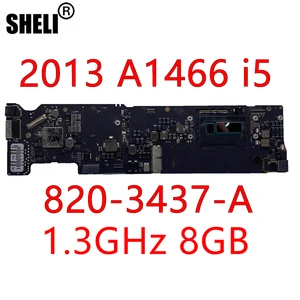 a1466 2013 820 3437 a laptop motherboard for apple macbook air 13 original mainboard 1 3ghz 8gb ram i5 cpu free global shipping