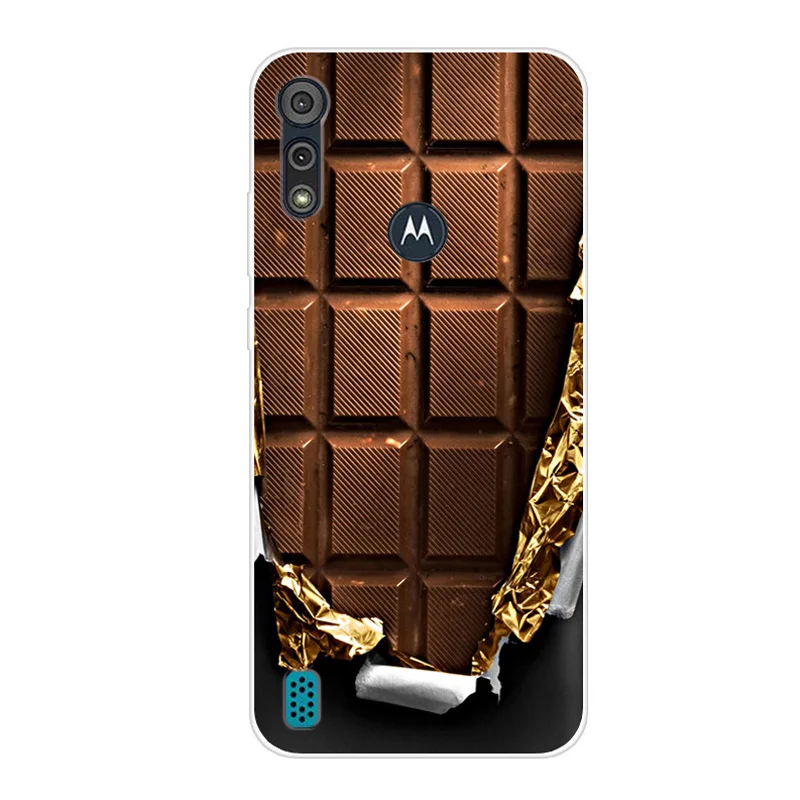 For Motorola Moto E6S 2020 Case Shockproof Soft silicone TPU Back Cover For Moto E6S 2020 E6i Phone Cases E 6S Case Cute Cartoon