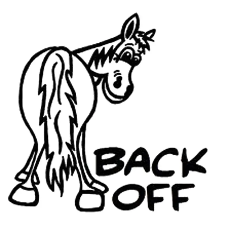 Автомобильные наклейки на заднюю часть лошади модные ПВХ аксессуары для