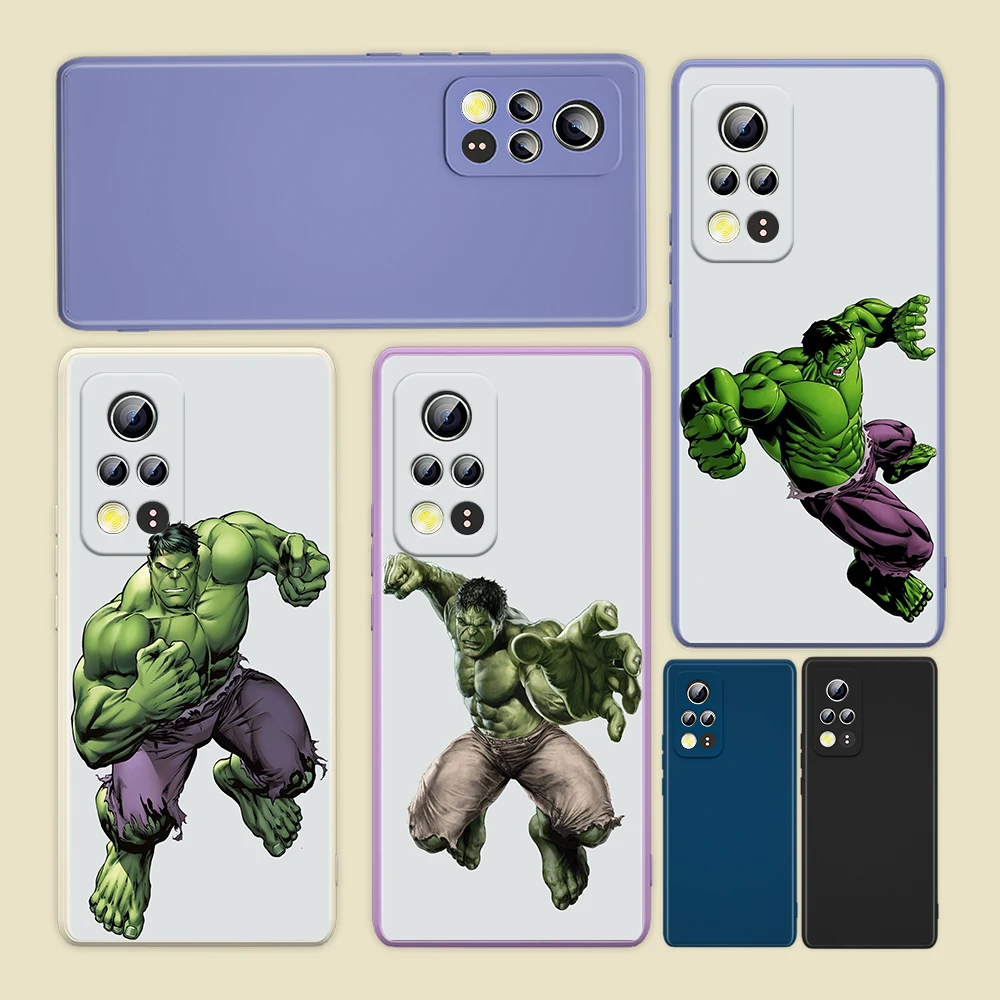 

Marvel Avengers Cool Hulk For Honor 50 30 20 10X 9X V40 V30 X20 X10 Play 3 4 Pro Lite 5G Liquid Silicone Soft Phone Case