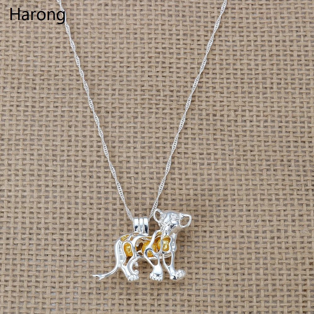 Жемчужное ожерелье с анимацией Король Лев качественное из нержавеющей стали