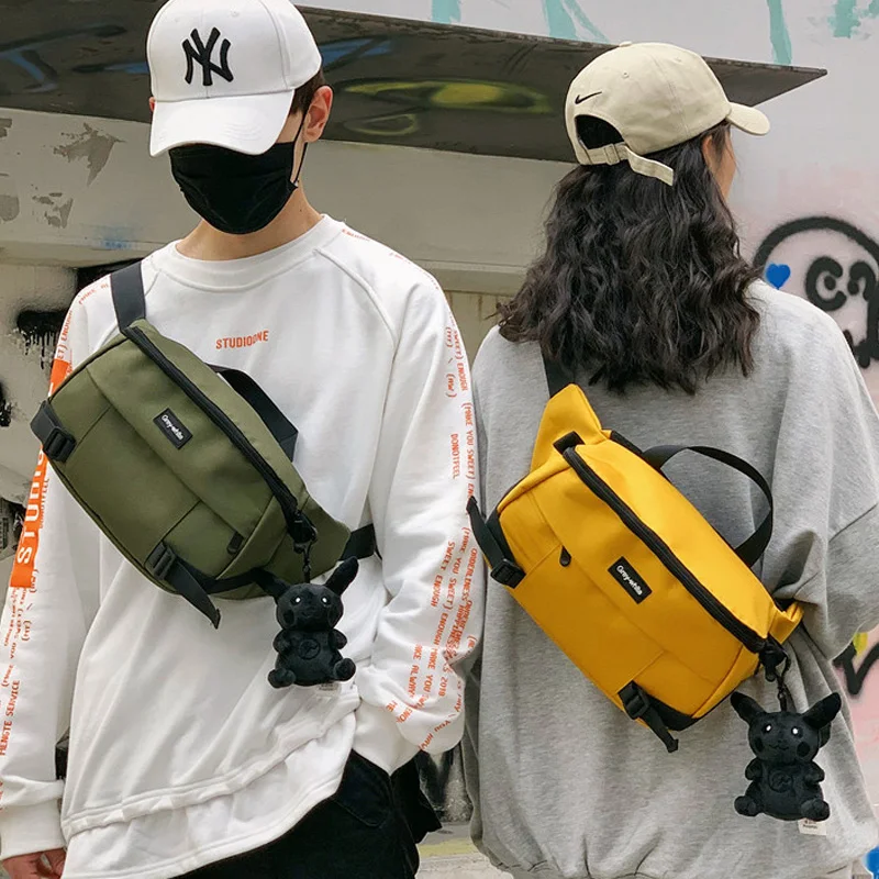 

Large Capacity Waist Bag Fanny Pack Unisex Streetwear Chest Bags Hip Hop Waist Packs Banana Pack Outdoor Features Phone Pocket