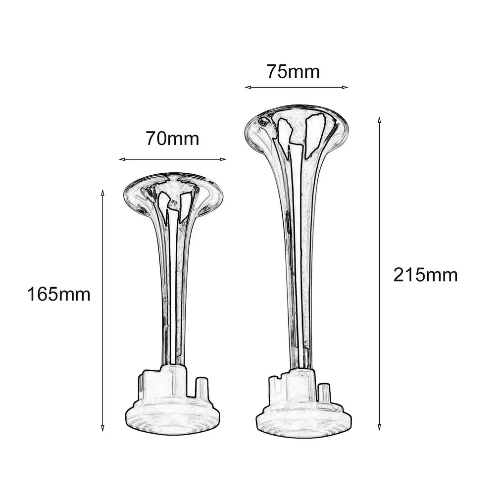 

Universal 110db Super Loud Car Air Horn Set 12V Dual Trumpet Compressor Complete Set for Truck Cars Automobiles Lorry Boat Train