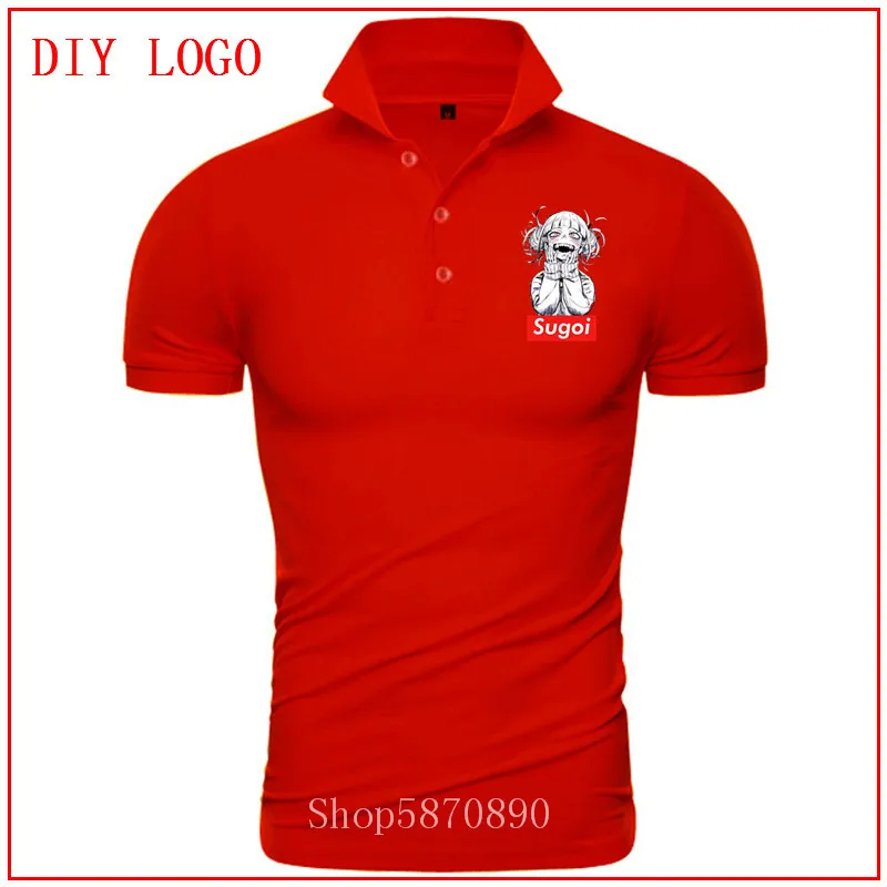 Sugoi Himiko Boku No Hero academic polo shirt 2020 Мужская футболка с принтом уличная Футболка harajuku