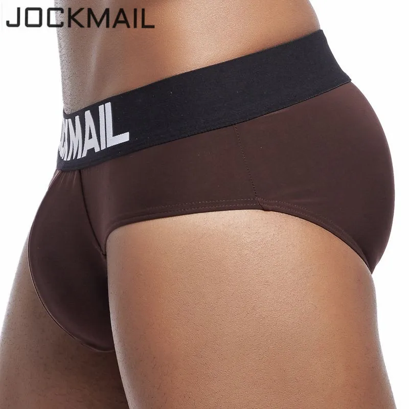 Мужское нижнее белье JOCKMAIL сексуальные мужские трусы из ледяного шелка cueca для