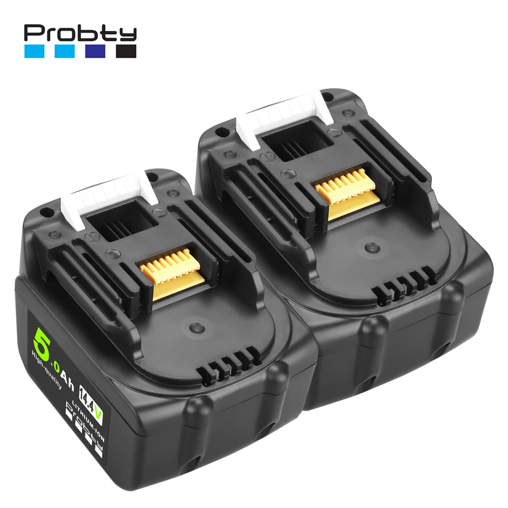 

14.4V 5.0Ah Rechargeable Li-Ion Battery For Makita 14V Power Tools 5000mAh BL1460 BL1430 1415 194066-1