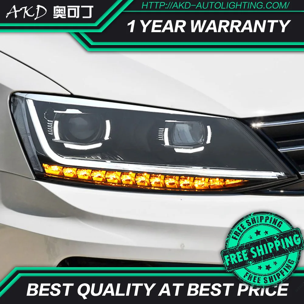 АКД стайлинга автомобилей Фара для VW Jetta Mk6 светодиодный фар 2011 2018 R8 дизайн