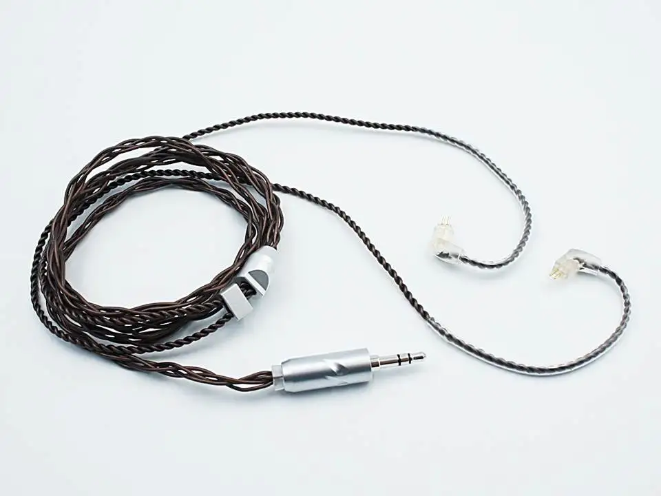 Бесстрашный аудио 2-контактный 0 78 мм HiFI OCC наушник IEM кабель (3 5 аудио/4 4 мм/2