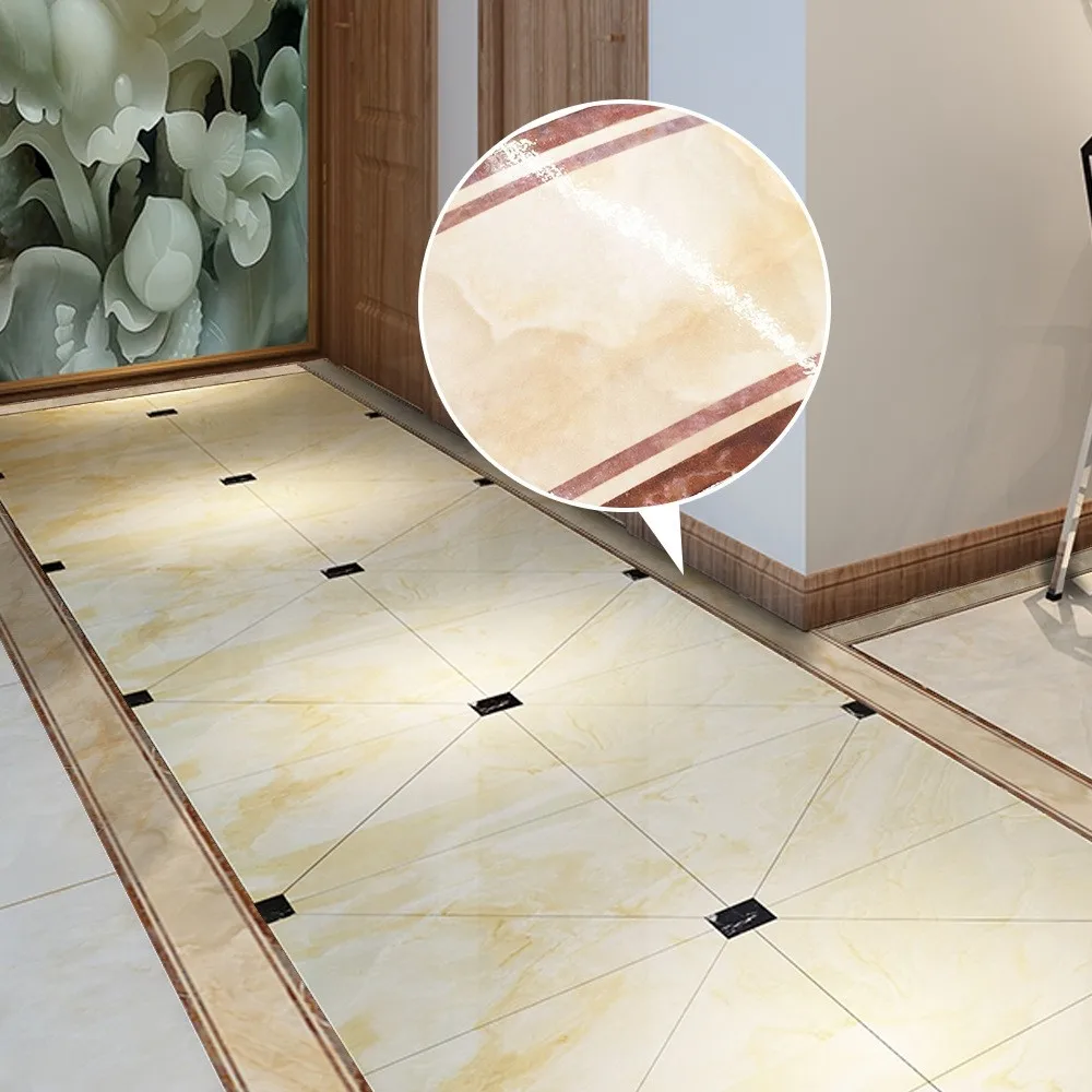 Креативная лестница Плинтус самоклеющаяся бумага желтый скандинавский мрамор