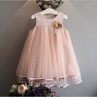 clothes flower sleeveless princess children vest dress baby girls summer wedding dresses newborn baby fashion cute