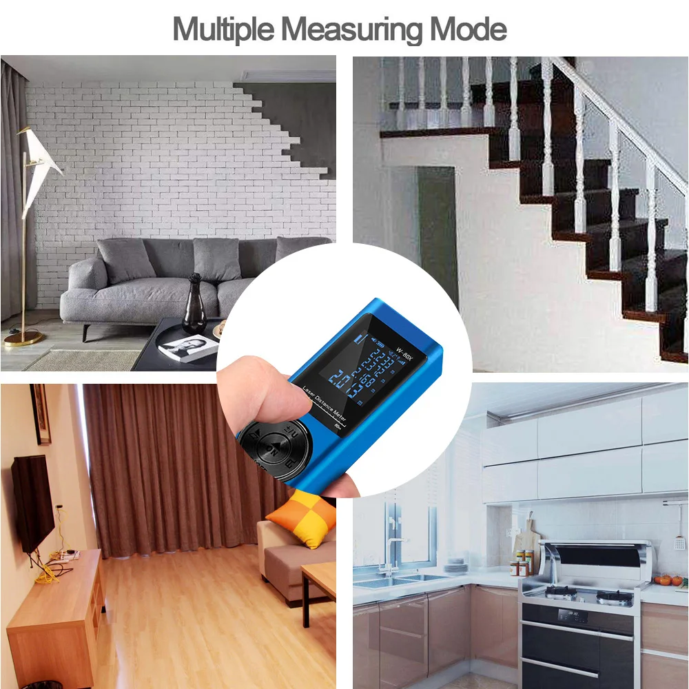 Дальномер цифровой мини измеритель расстояния портативный электронный прибор