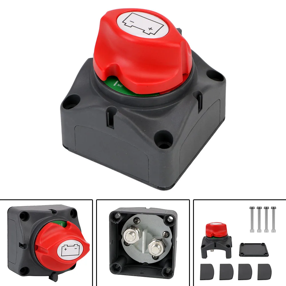 

Disconnect Rotary Switch Cut 12V-60V For Car Auto RV Marine Boat 100A-300A Battery Selector Isolator