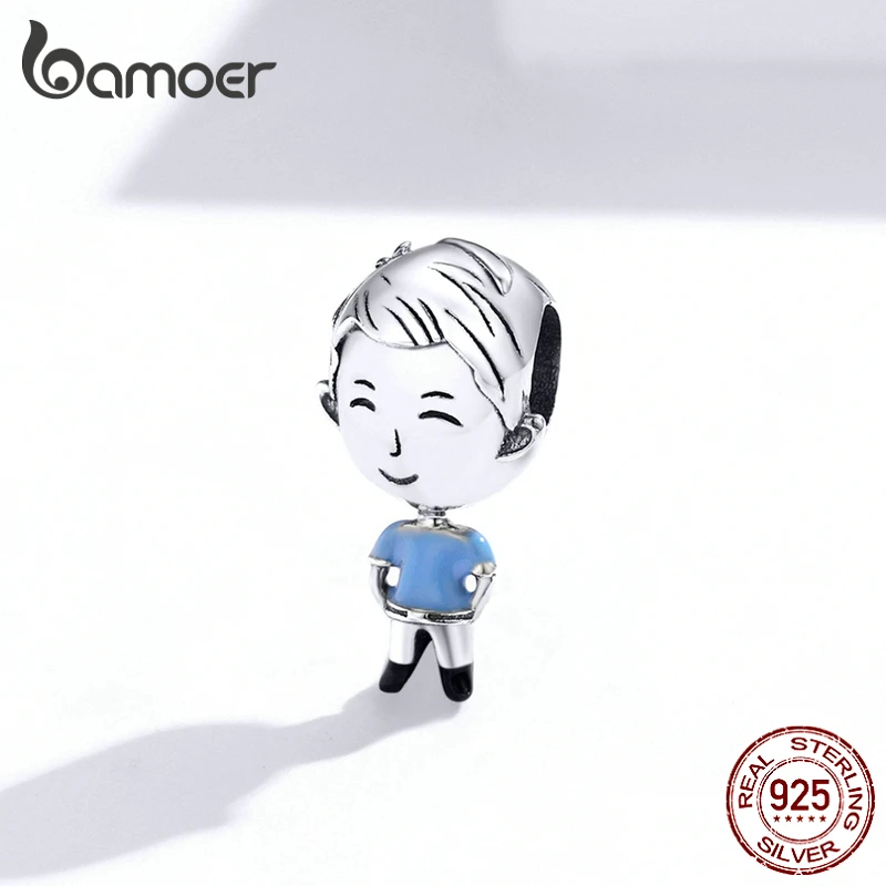 Bamoer 6 видов стилей семейная коллекция металлические бусины серебро 925 пробы шарм