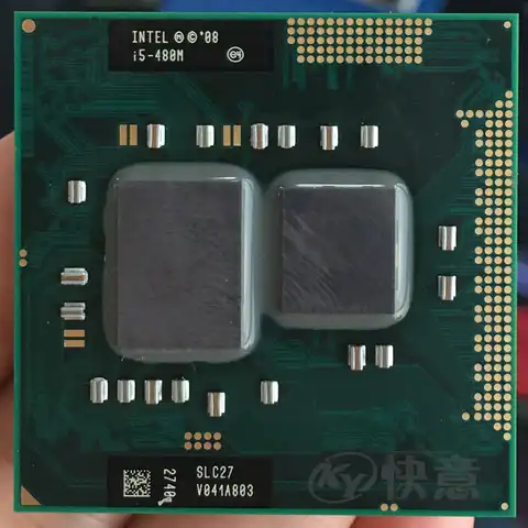 Процессор Intel Core I5 480m, 3 МБ/2,66 ГГц/2933 МГц/двухъядерный процессор для ноутбука, I5-480M Совместимость с HM57 HM55
