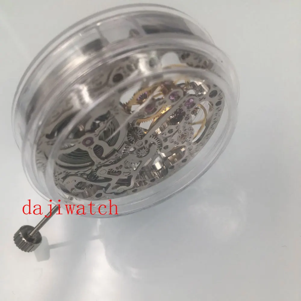 

Hollow 6497 movement manipulator clockwork fits PARNIS men's watch complete skeleton