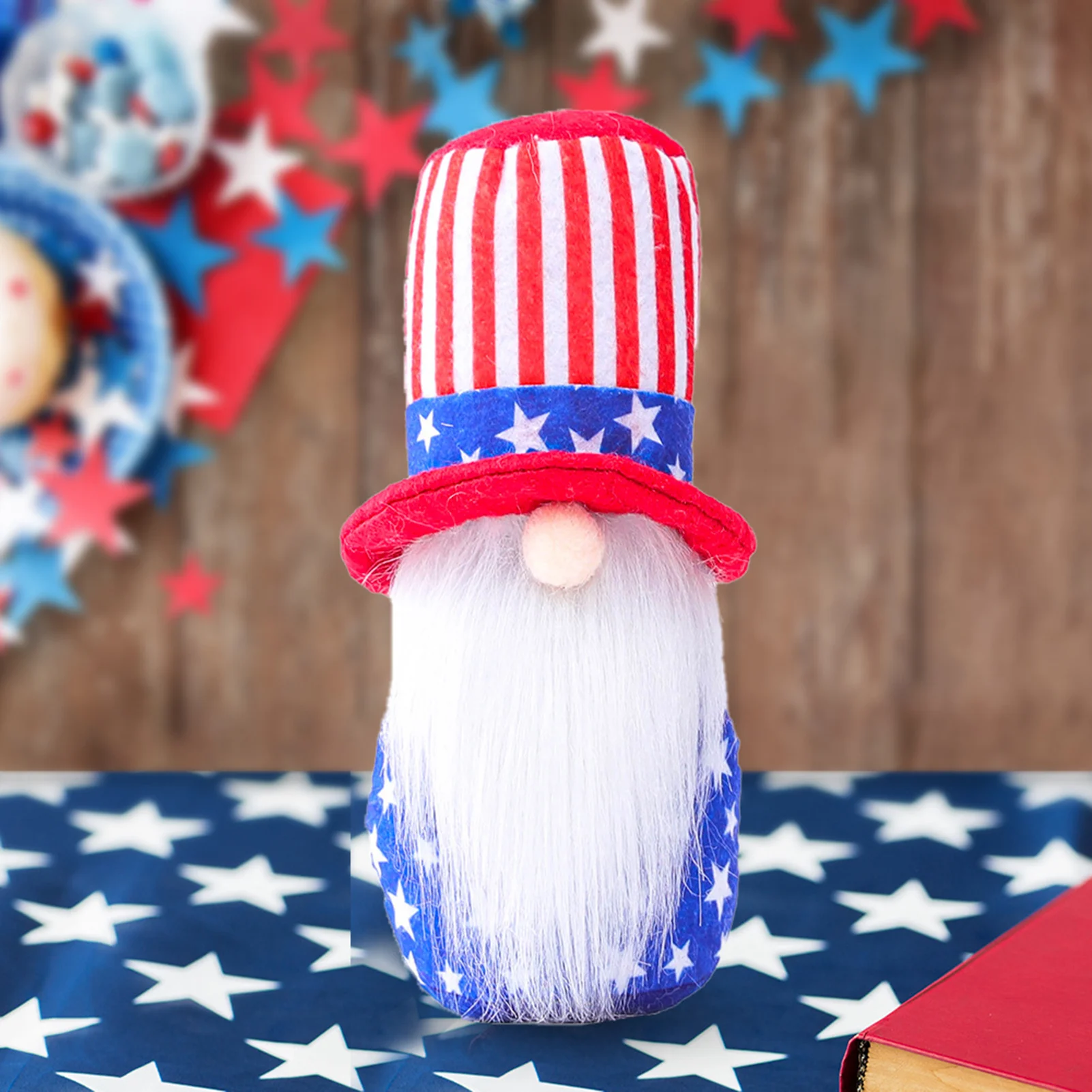 

2021 Veterans Day American Tomte Gnome Cute Faceless Doll Couple Patriotic Tomte Elf Plushie For 4th Of July