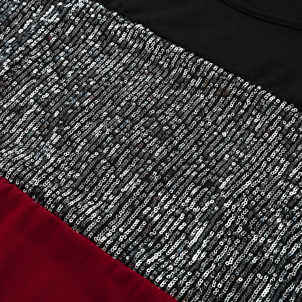 

Women Sequin Shirts Long Sleeve Long Sleeve Casual Sequin Tops Round Neck Blouse Tops