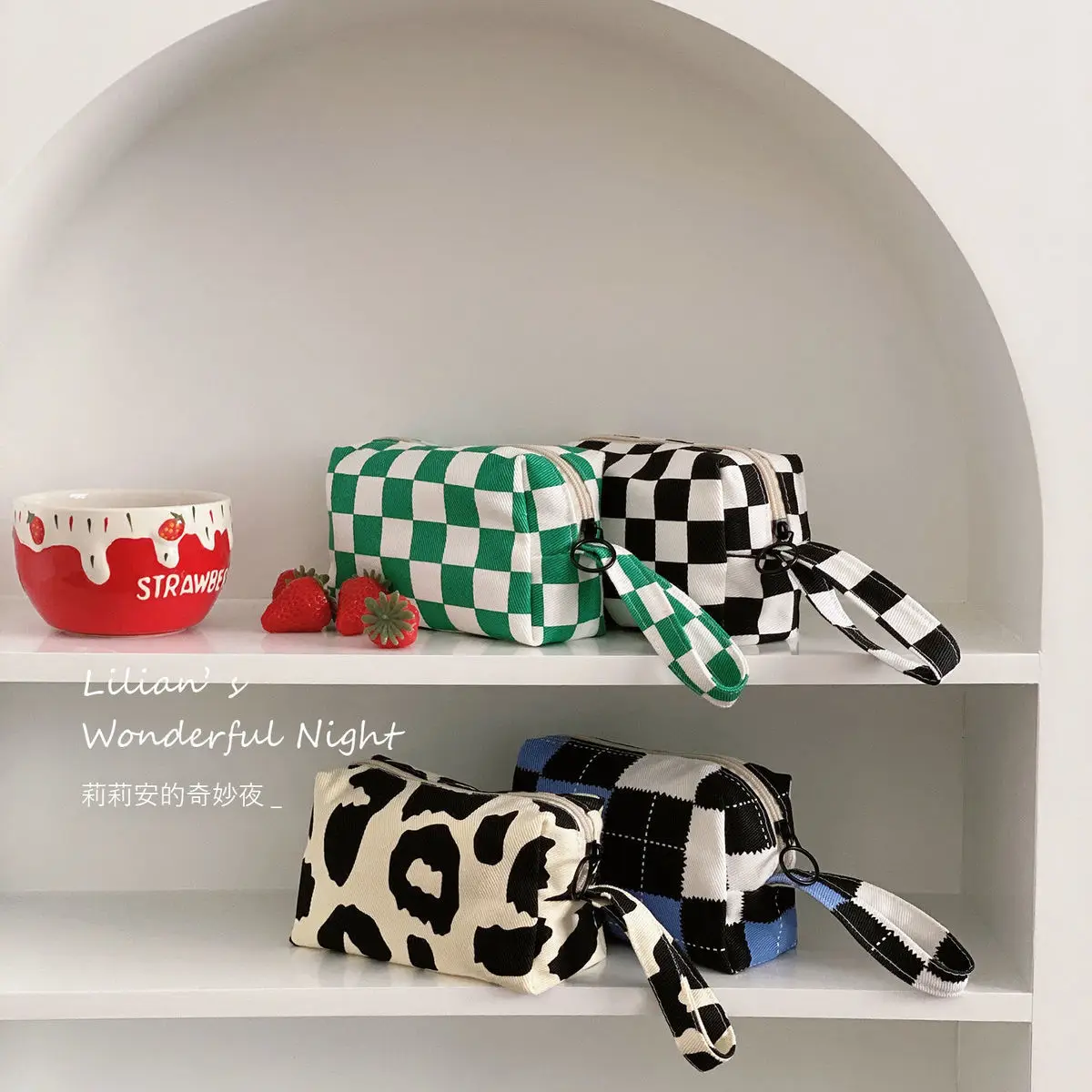 Женская косметичка с узором в виде Лилиана Корейская версия новинка 2021