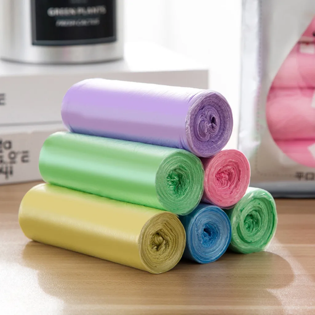 150pcs Thicken Disposable Garbage Trash Can Wastebaskets Waste Bags Organizer Carrier Biodegradable Clean-up Clean Dog WS | Дом и сад