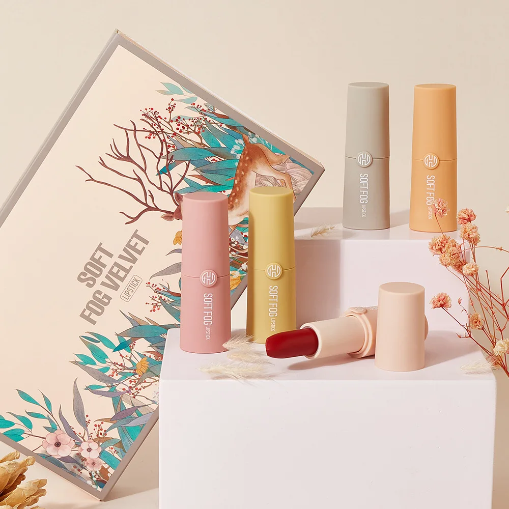 5 шт./компл. корейский стиль цветов мягкая противотуманная бархатная матовая