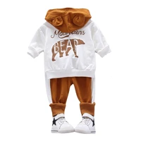 fashion spring autumn baby boys girls clothes children cartoon hoodies pants 2pcssets toddler cotton clothing infant tracksuits