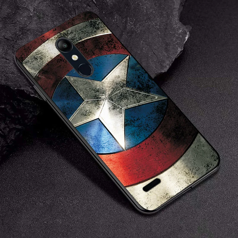 TPUBLK663 Для LG K4 K7 2017X230 чехол Крышка для LG K8 K10 K40 чехол для LG K11 K12 плюс X4 Железный человек Venom ЧЕРНЫЙ ТПУ чехлы с принтом из мультфильма - Цвет: TPUBLK663