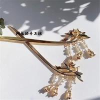1 pcs retro fringed hairpin super fairy ancient chinese clothing accessories headdress hair wild metal hairpin gifts for women