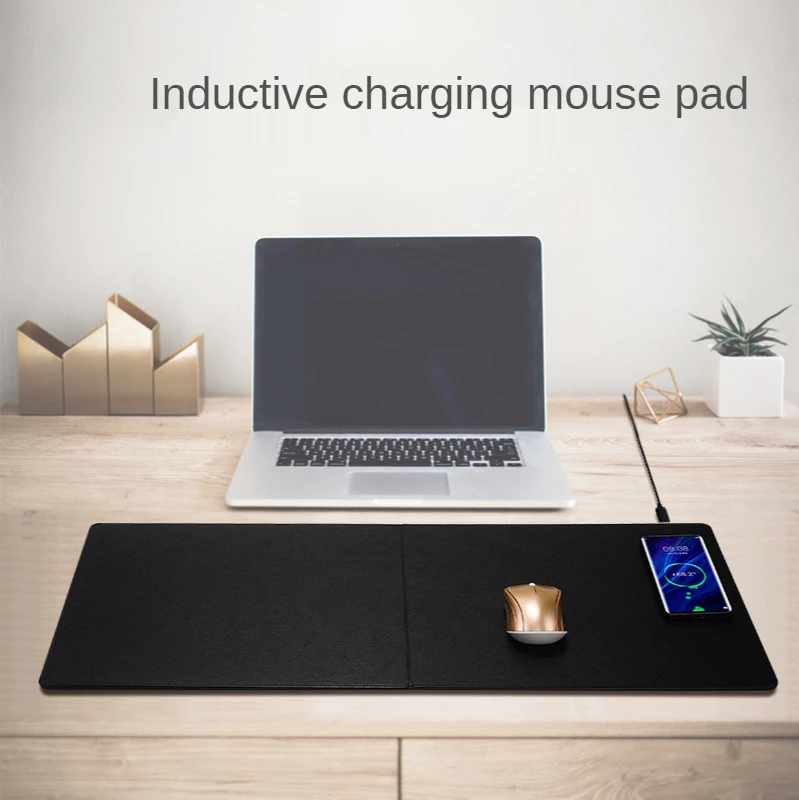 

Folding 10W 15W wireless charging mouse pad large induction charging mouse pad table mat rechargeable mouse pad